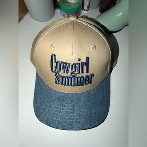Cowgirl Summer Tan and Blue Cap